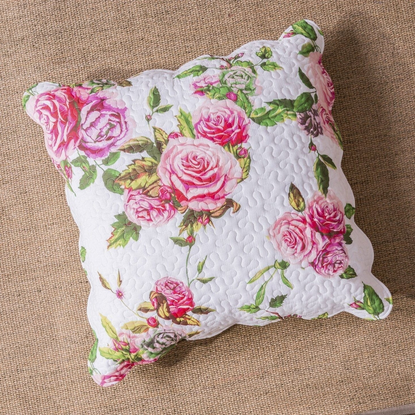 Bedding Bed in a Bag Bundle Set - Romantic Roses Lovely Blooming Floral Bedding Set (JHW-879)