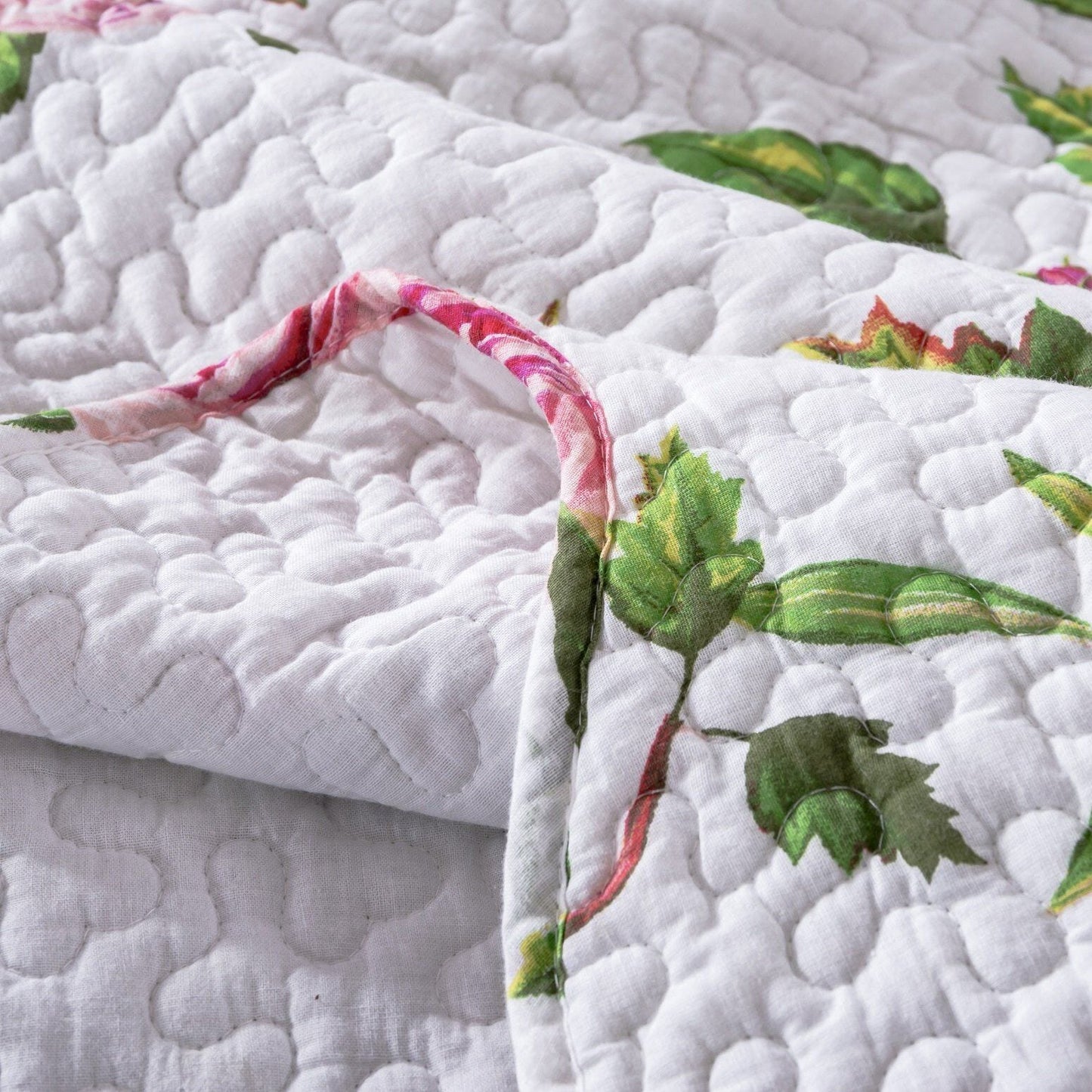 Bedding Bed in a Bag Bundle Set - Romantic Roses Lovely Blooming Floral Bedding Set (JHW-879)