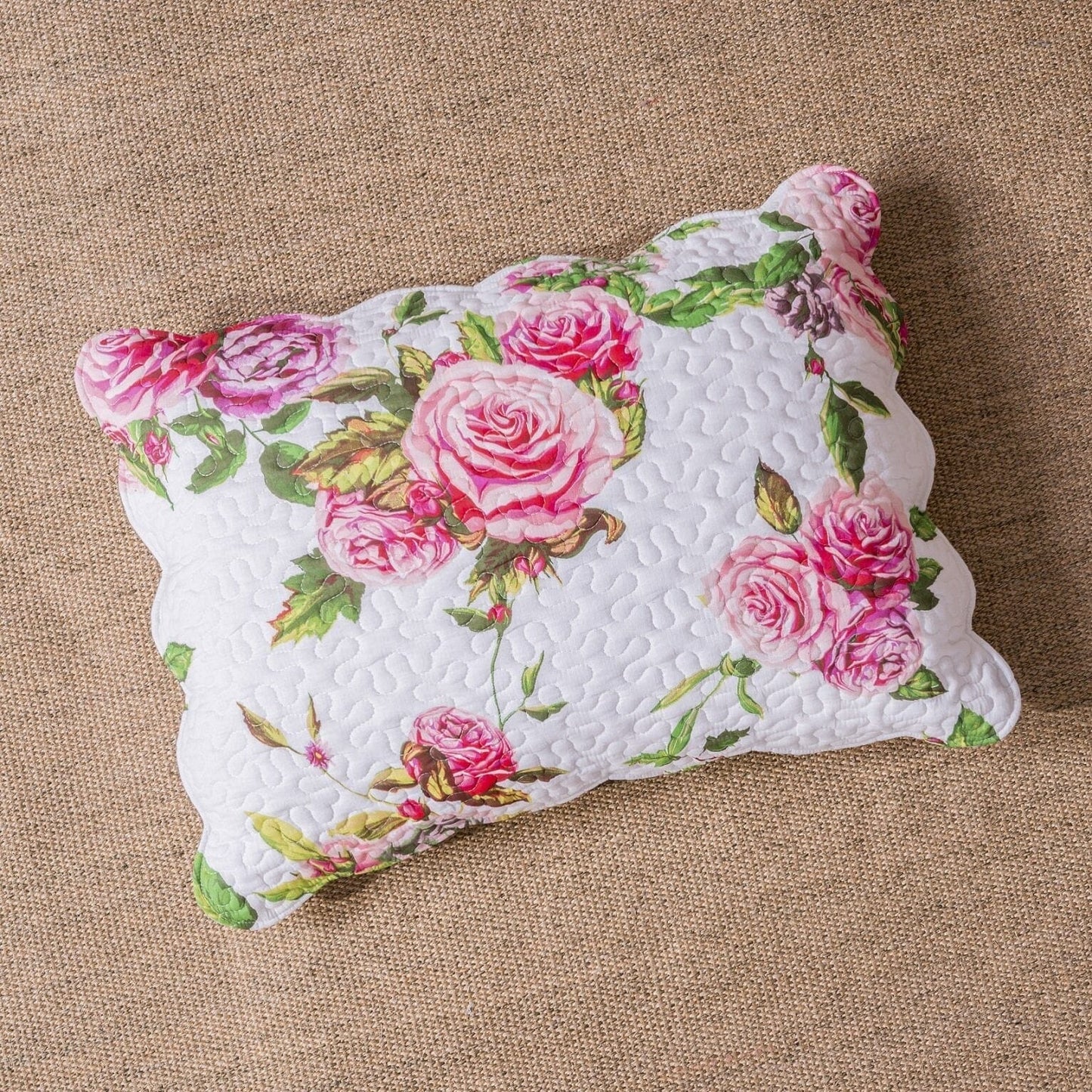Bedding Bed in a Bag Bundle Set - Romantic Roses Lovely Blooming Floral Bedding Set (JHW-879)