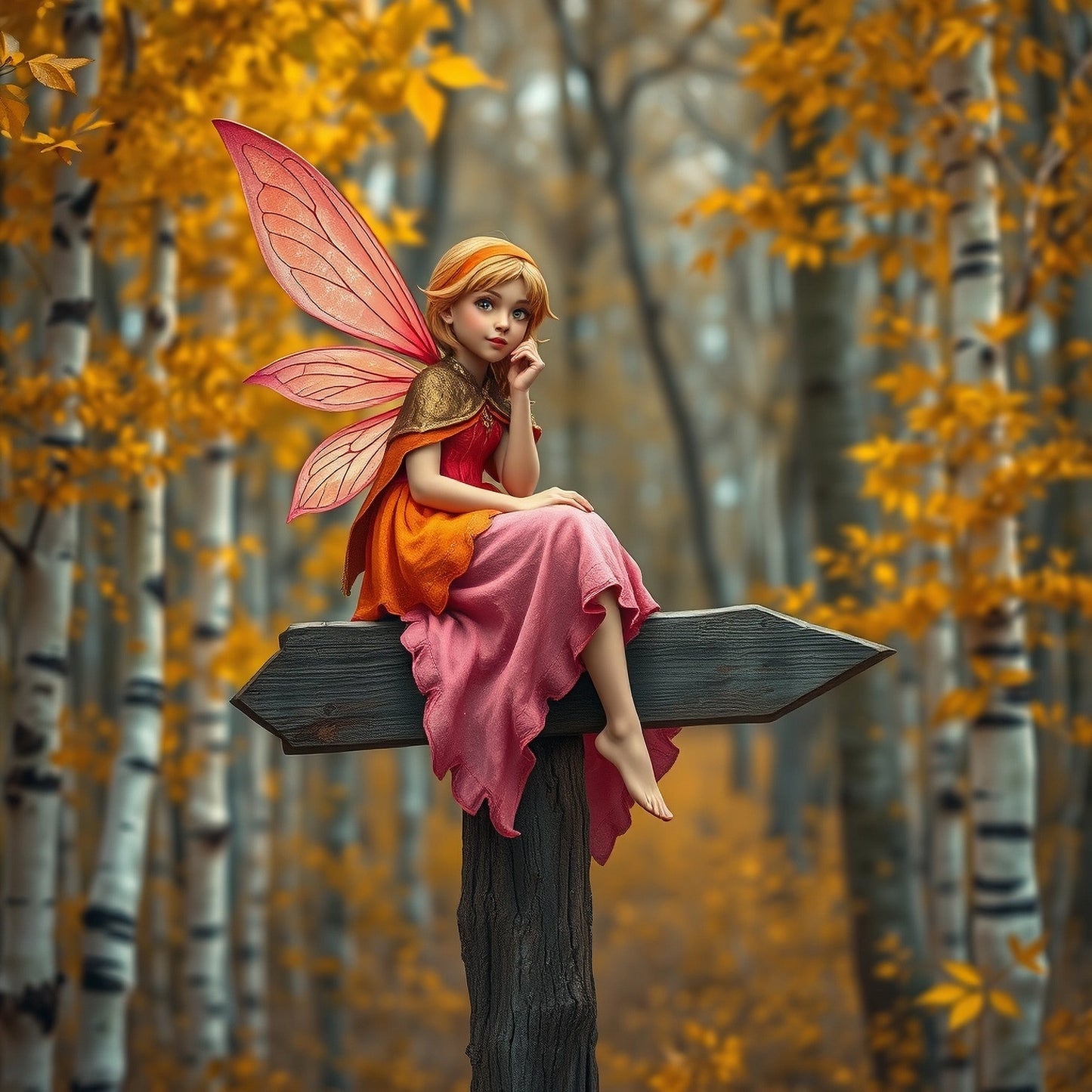 Fairy in aspen forest Can koozie