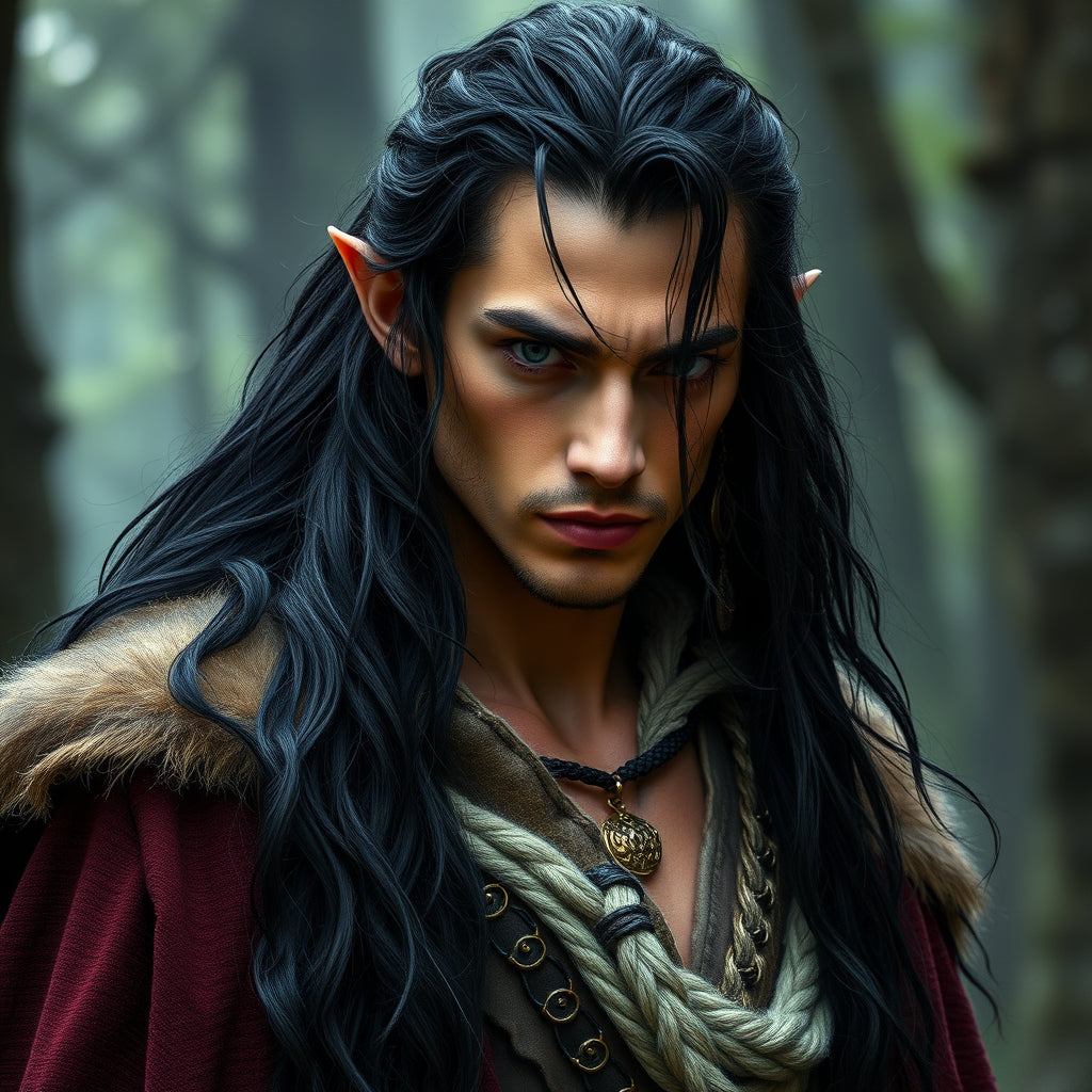 Elven man Mug with Color Inside