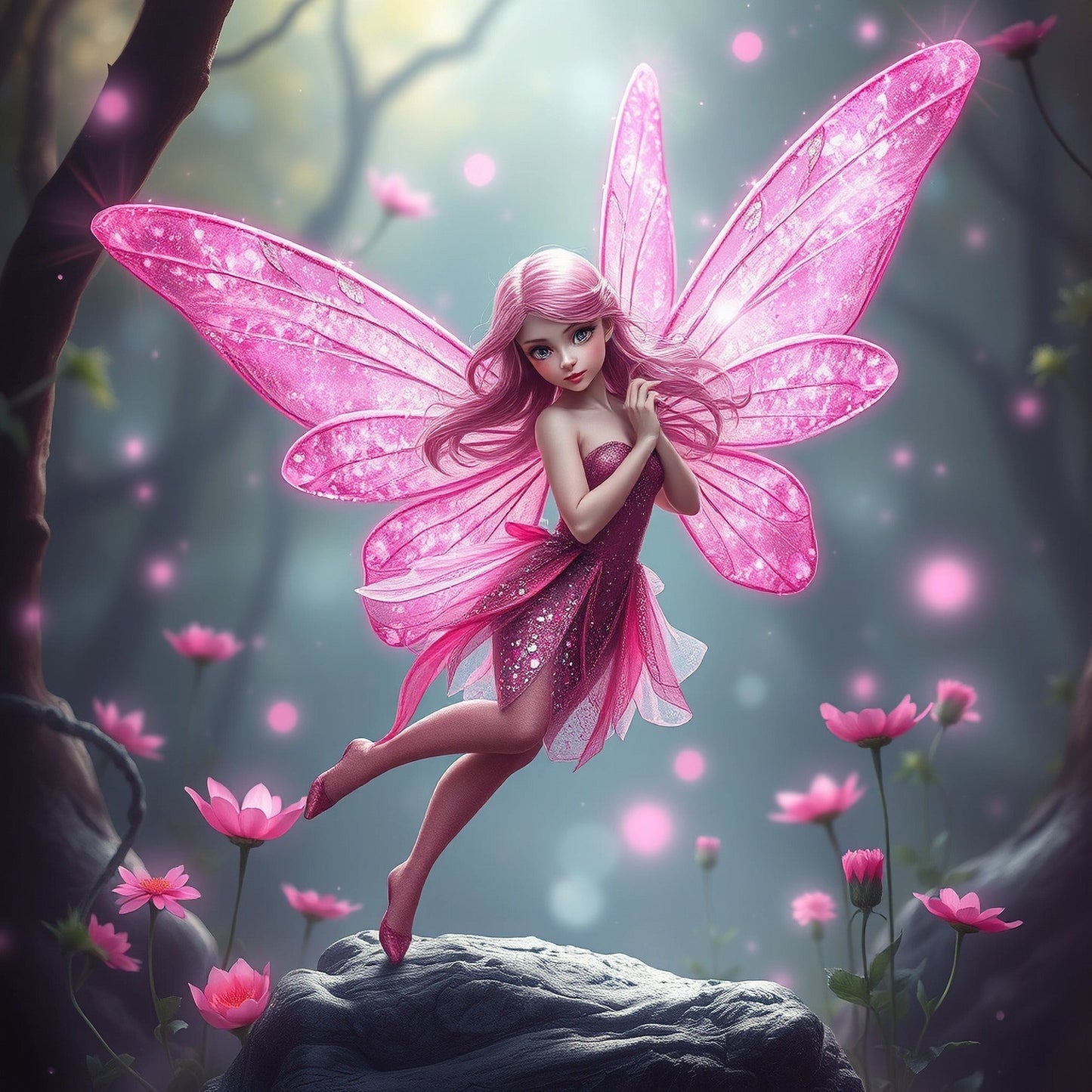 pink pixie Mug with Color Inside