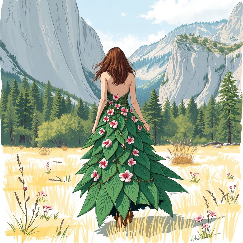 tree fairy in yosemite Mug with Color Inside